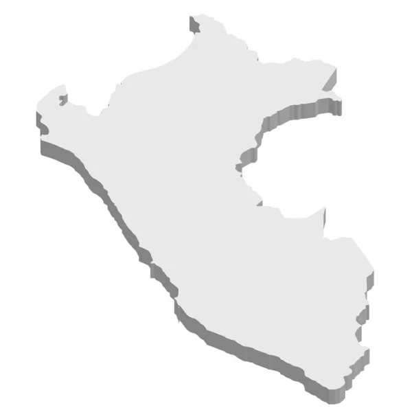 Карта Перу — стоковый вектор